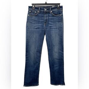Rag & Bone Nina High-Rise Ankle Cigarette Jeans in Buller Wash Size 26‎ Denim
